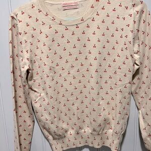 Super Cute Cherries Print Crewneck Sweater